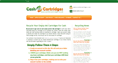 Desktop Screenshot of cashforcartridges.co.uk
