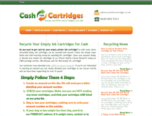 Tablet Screenshot of cashforcartridges.co.uk